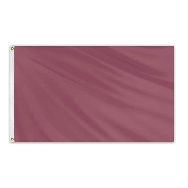 Solid Color Outdoor Nylon Flag 3' x 5' - Ruby